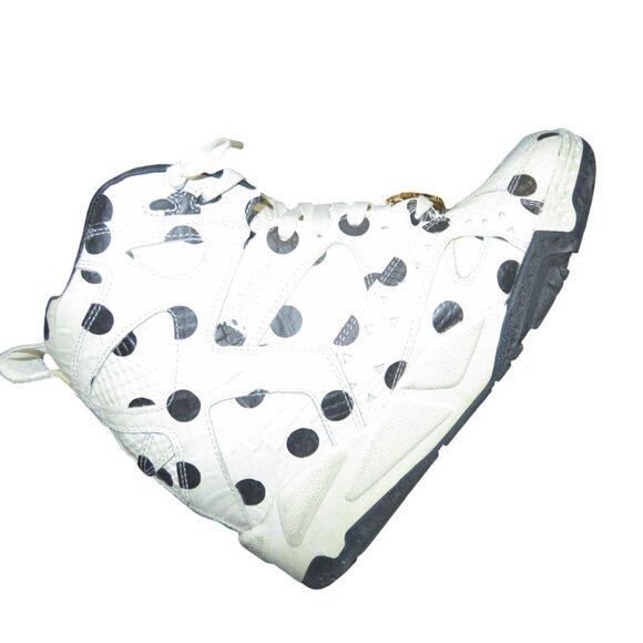 REEBOK X Melody Eshani Make Love Blacktop Pump Wedge Polka Dots Chalk White 10 - Picture 7 of 14